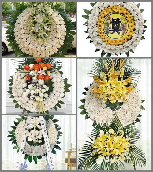 湖北孝感市安陆市洑水镇秦坝村花圈速递