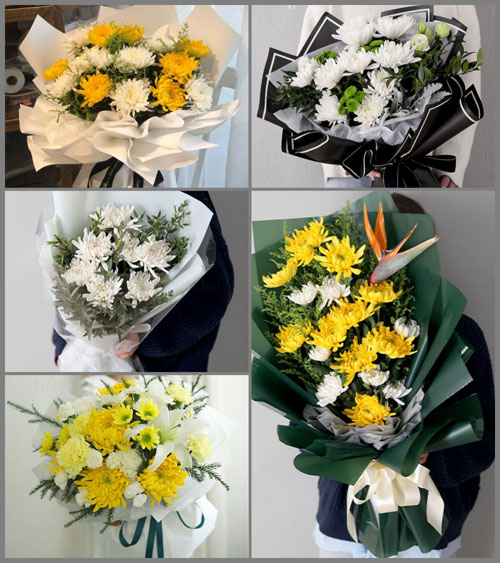 湖北孝感市安陆市洑水镇秦坝村白事花束代送